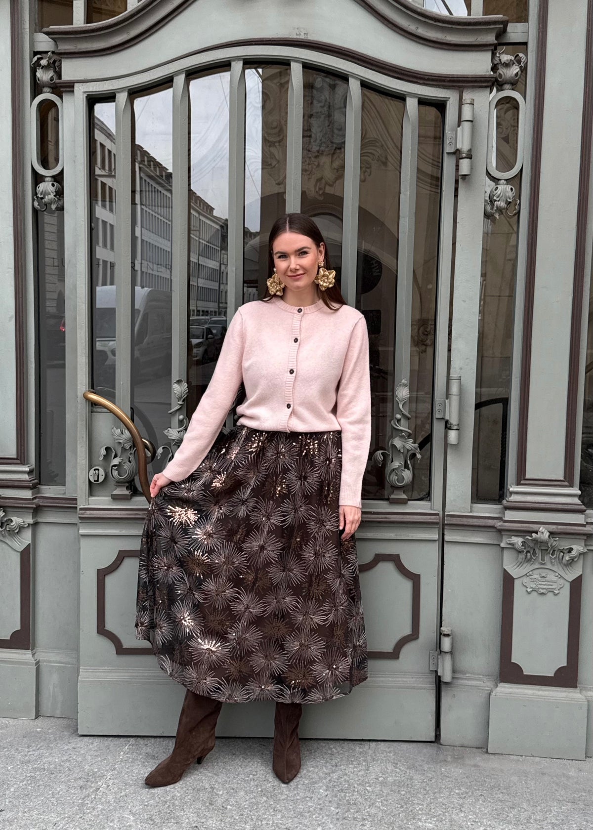 Maxi-Rock mit Pailletten