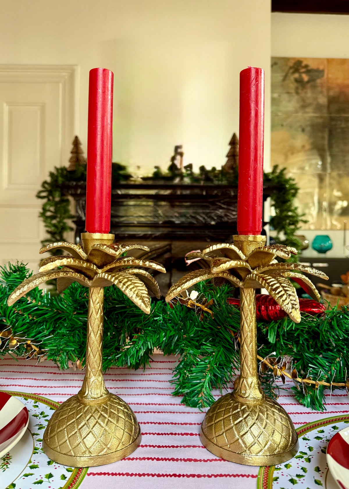 Kerzenständer Palme XL 'Gold'