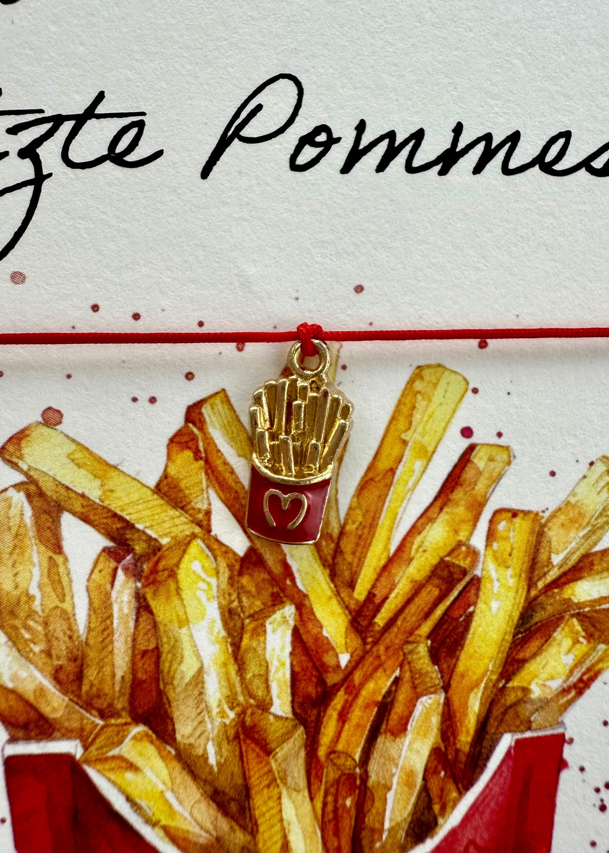 Armband-Karte 'Pommes'