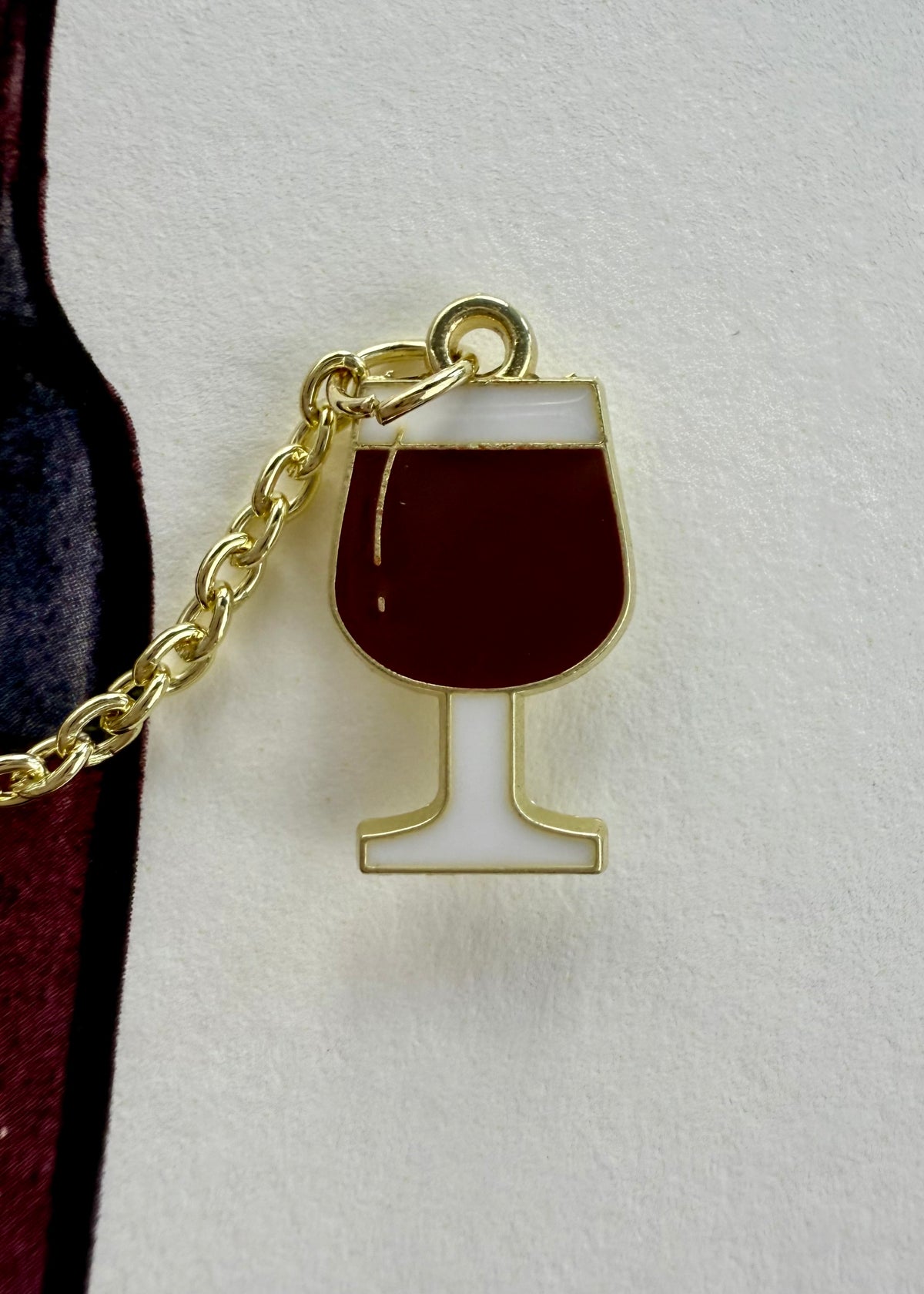 Anstecker-Karte 'Wein'