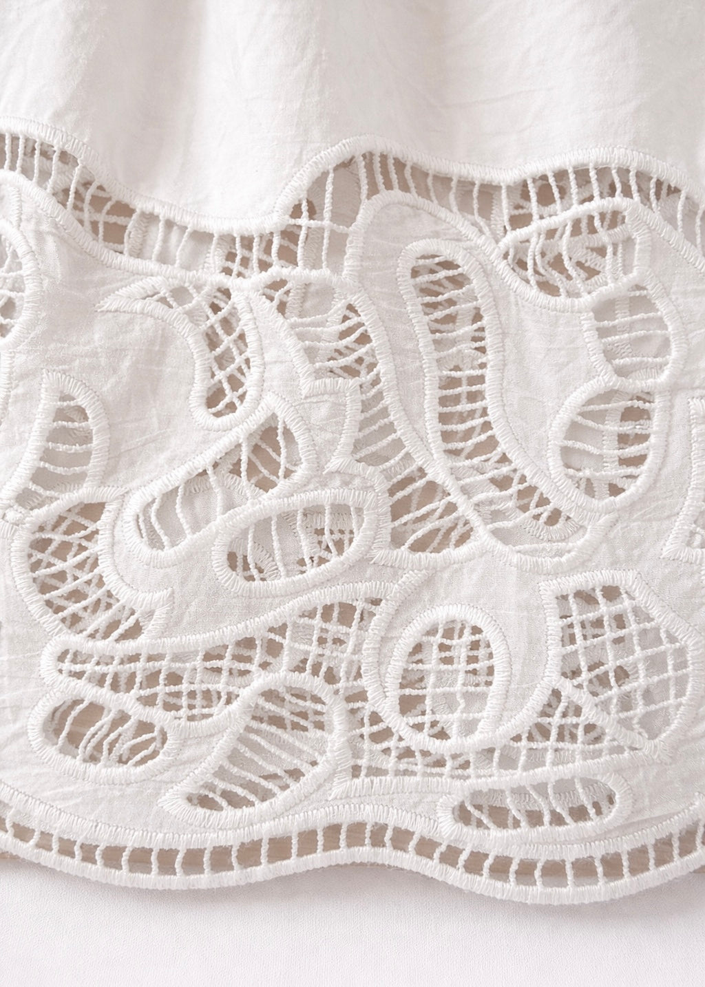 Bluse mit Sangallo Spitze