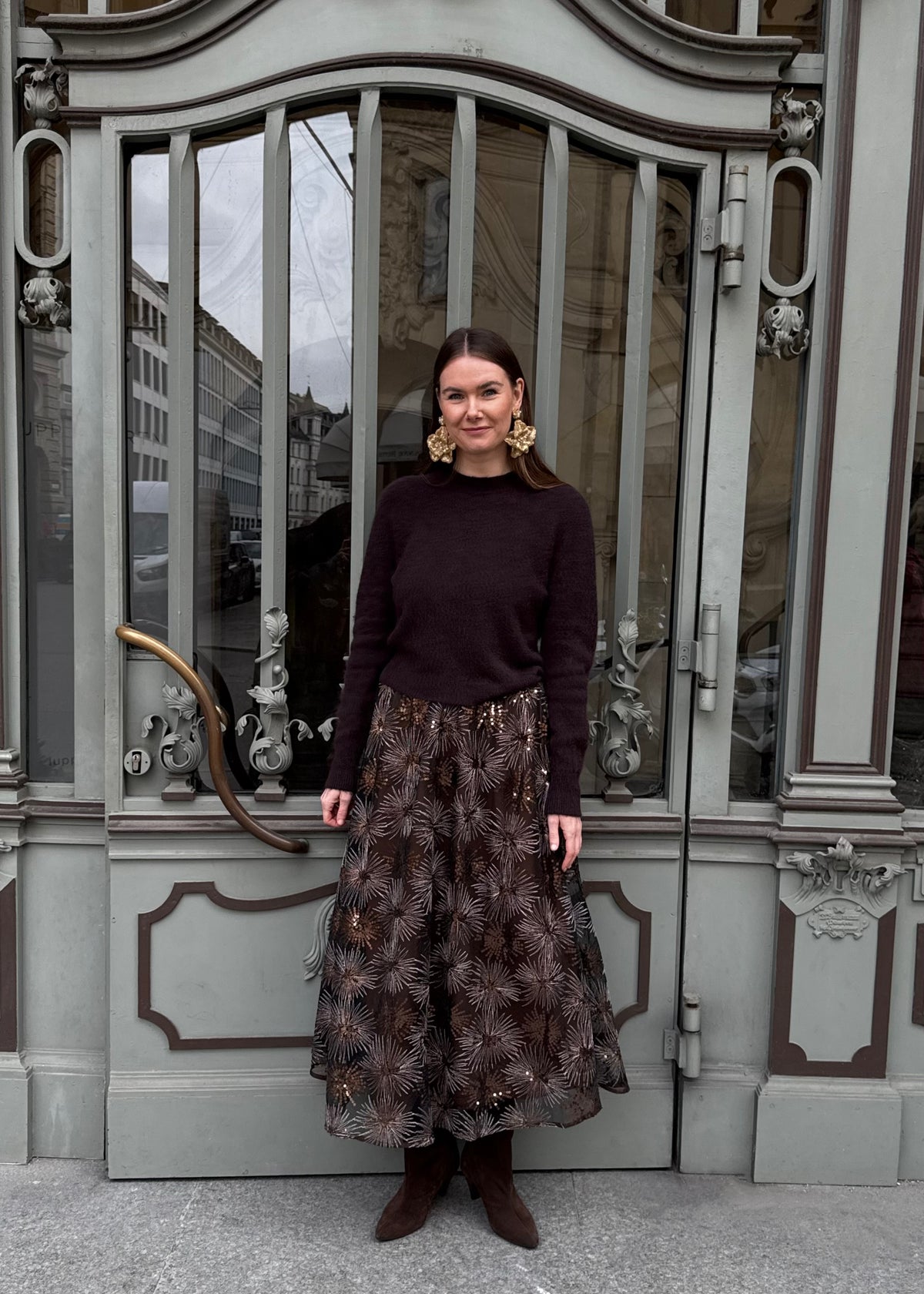 Maxi-Rock mit Pailletten