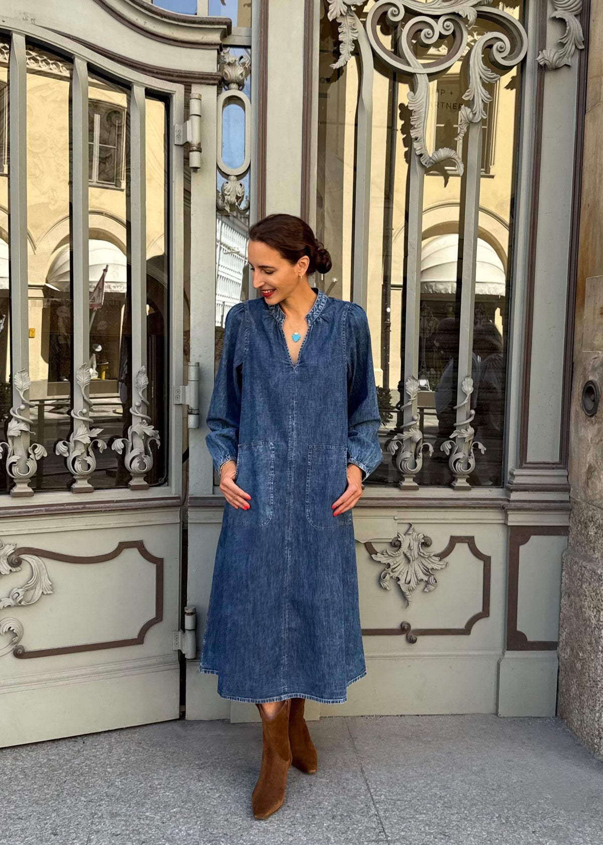 Midi-Jeanskleid 'Paris'