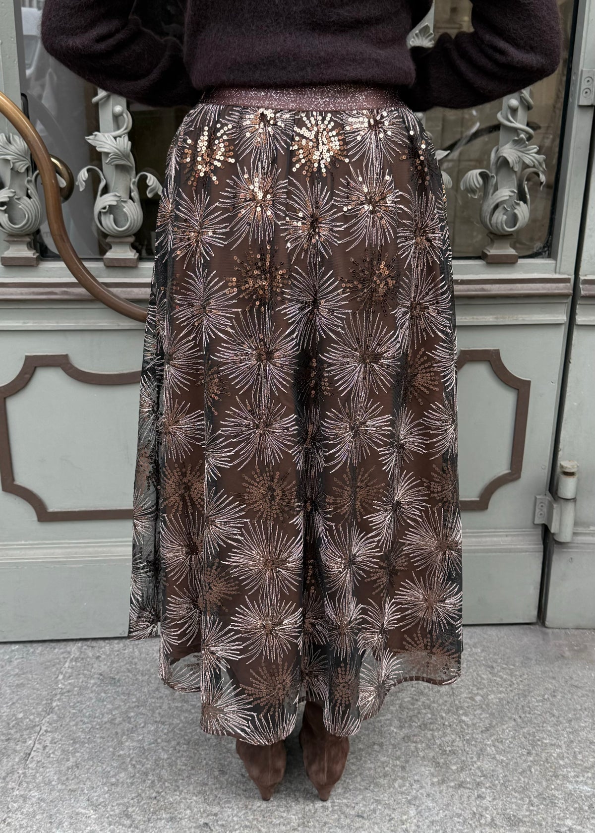 Maxi-Rock mit Pailletten