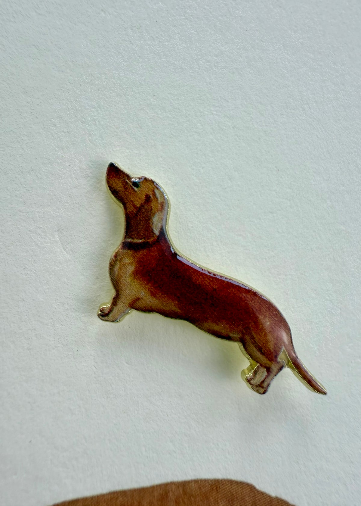 Anstecker-Karte 'Dackel'