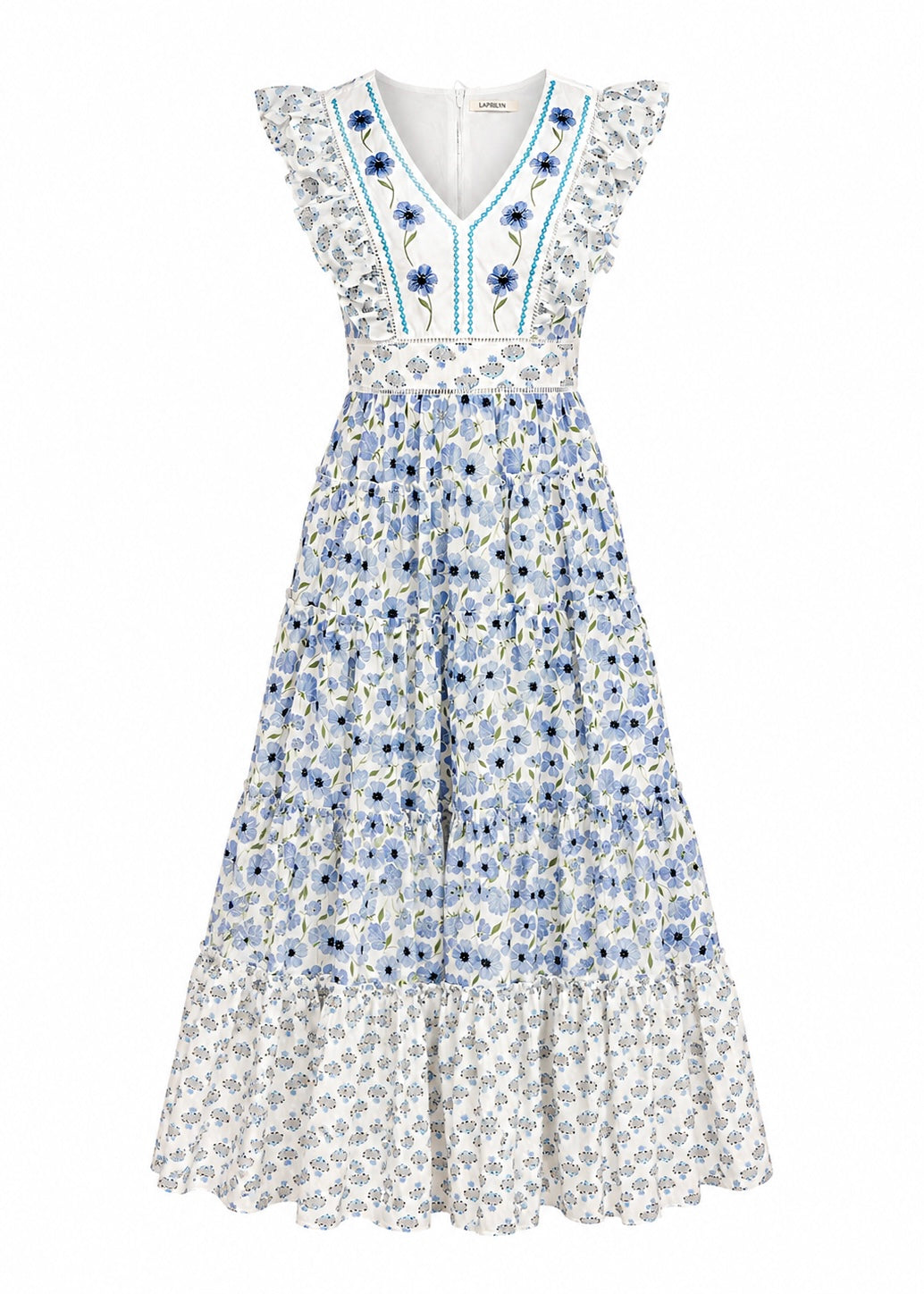 Maxi Stufenkleid 'Veilchen'