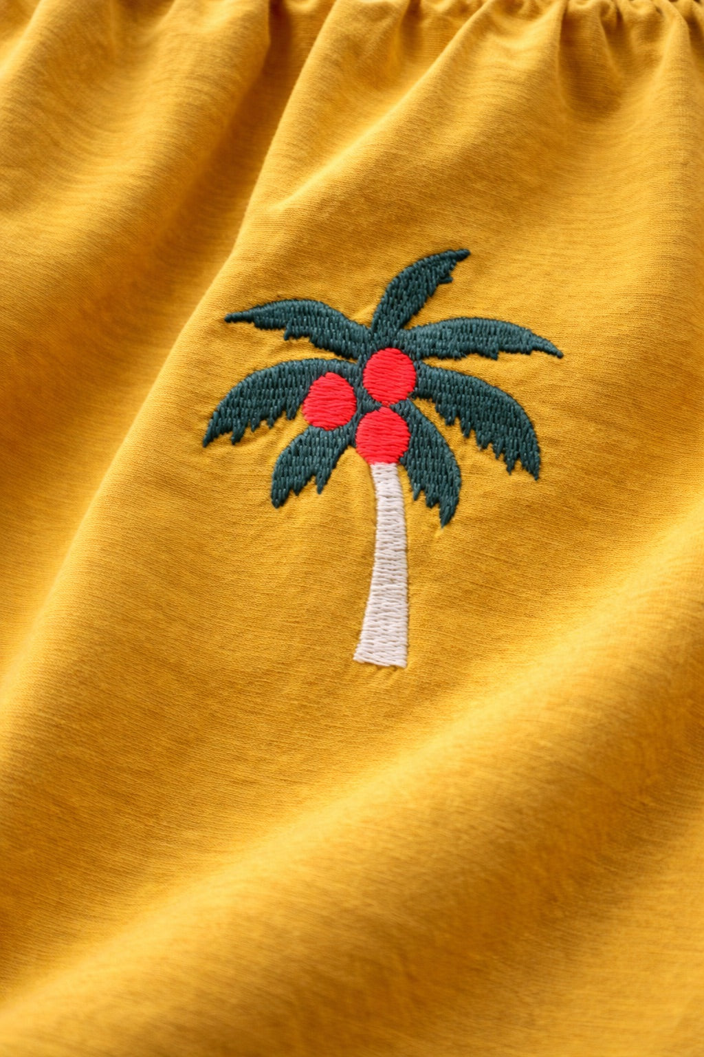 Midirock mit Stickerei 'Curry'