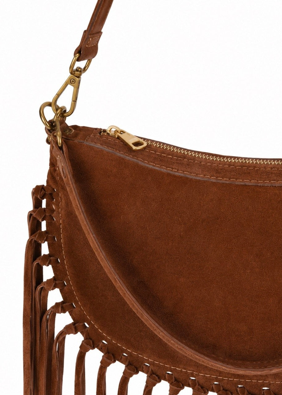 Ledertasche mit Fransen