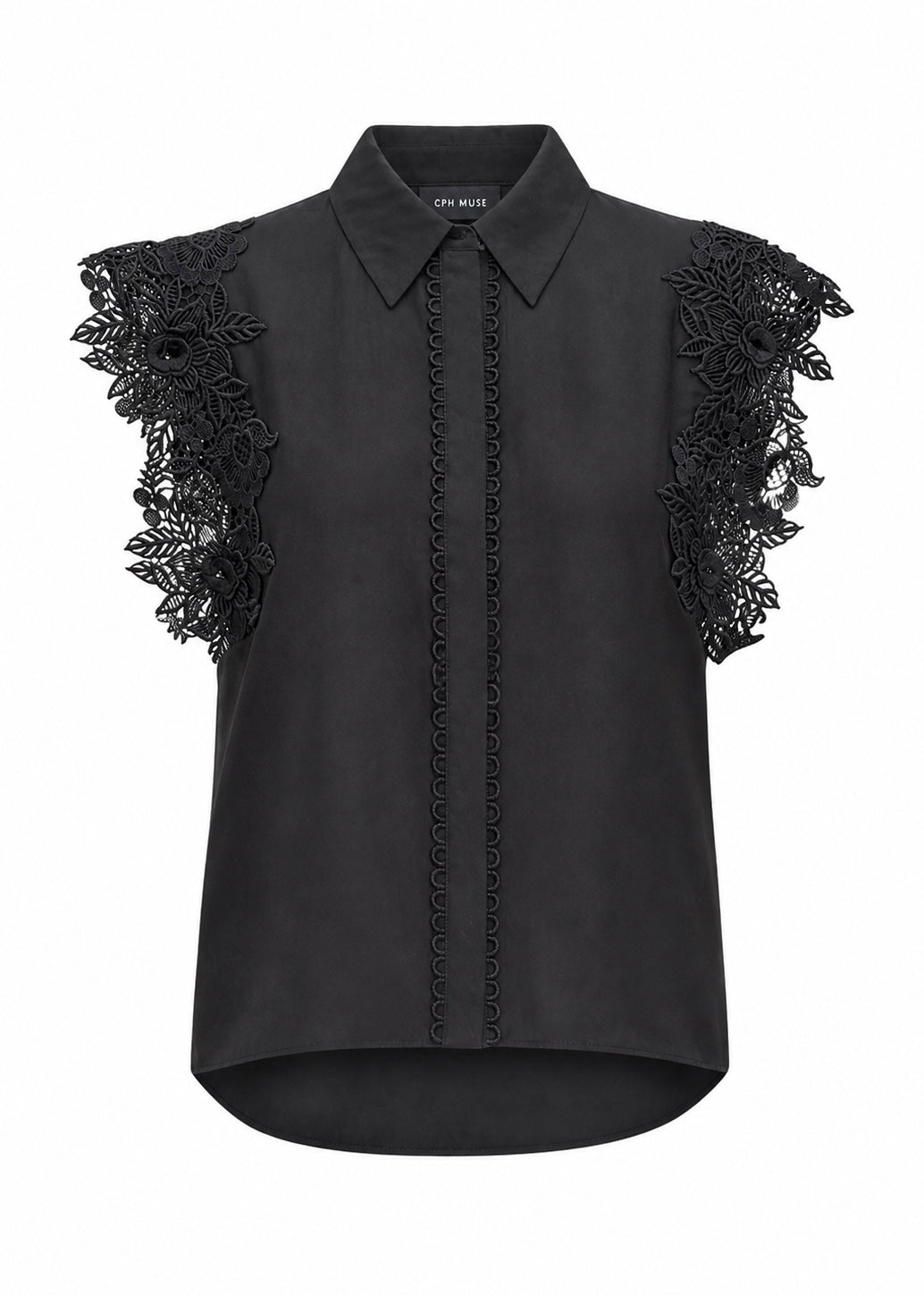 Bluse mit Spitze