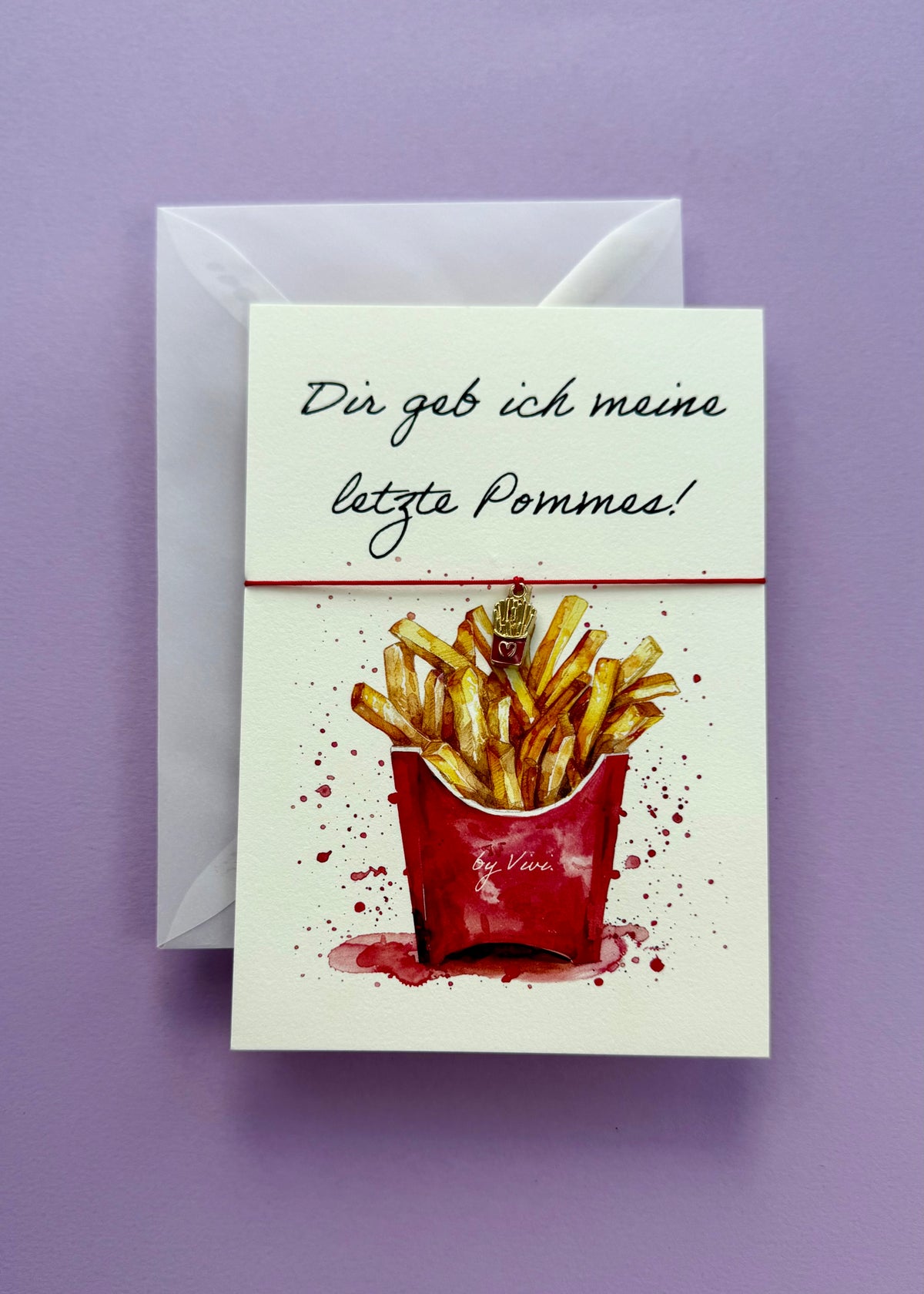 Armband-Karte 'Pommes'