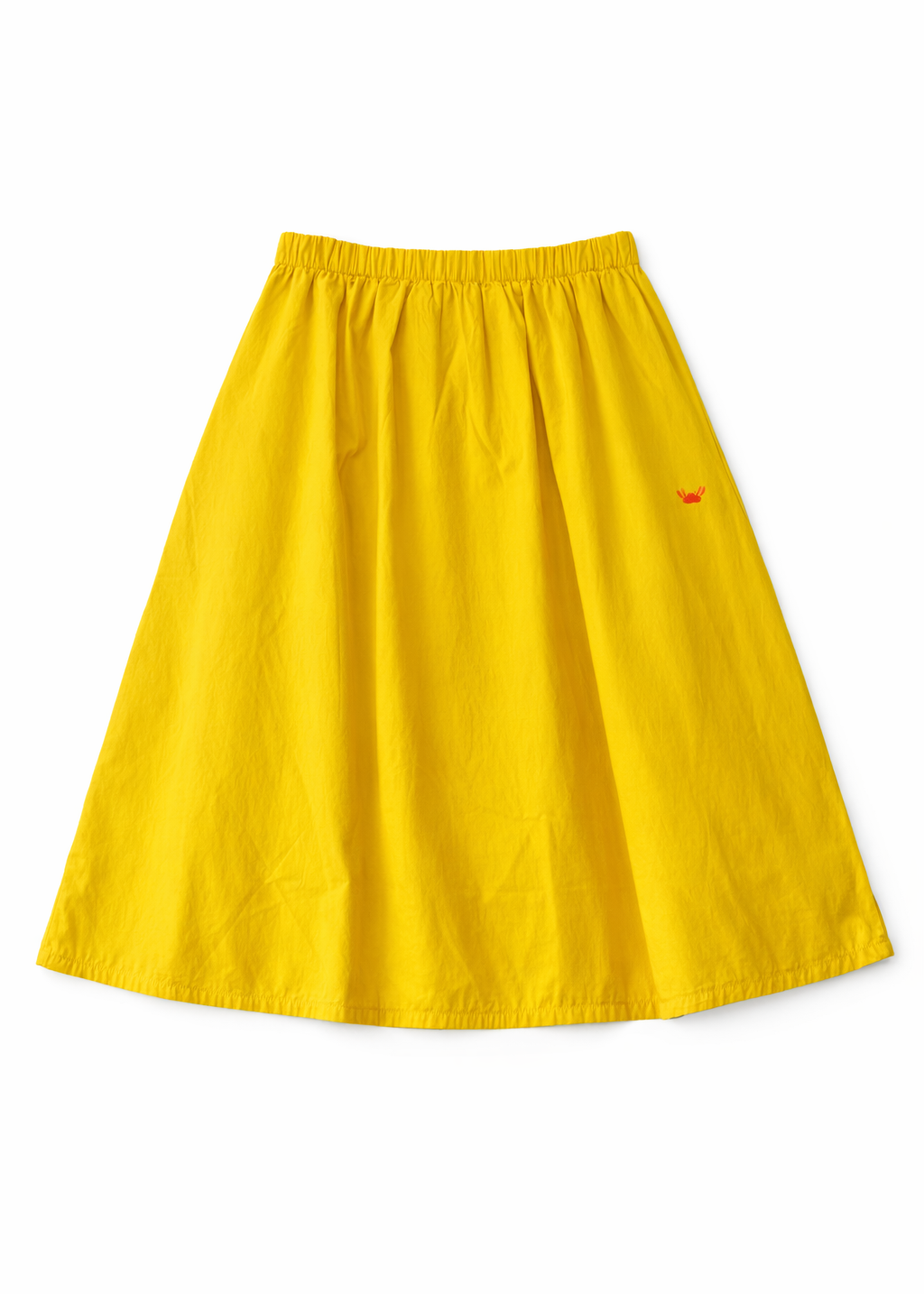 Midirock mit Stickerei 'Curry'