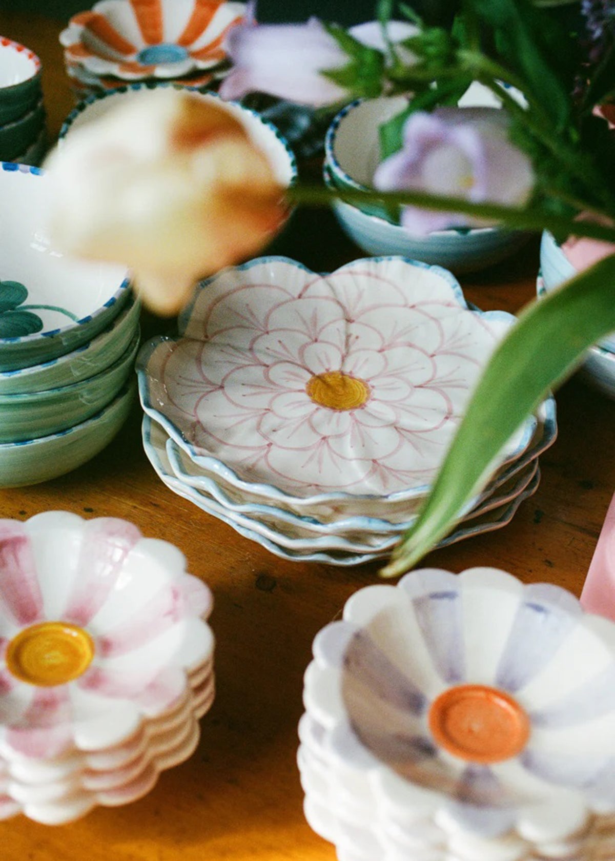 Dipschale 'Blume' Lavendel