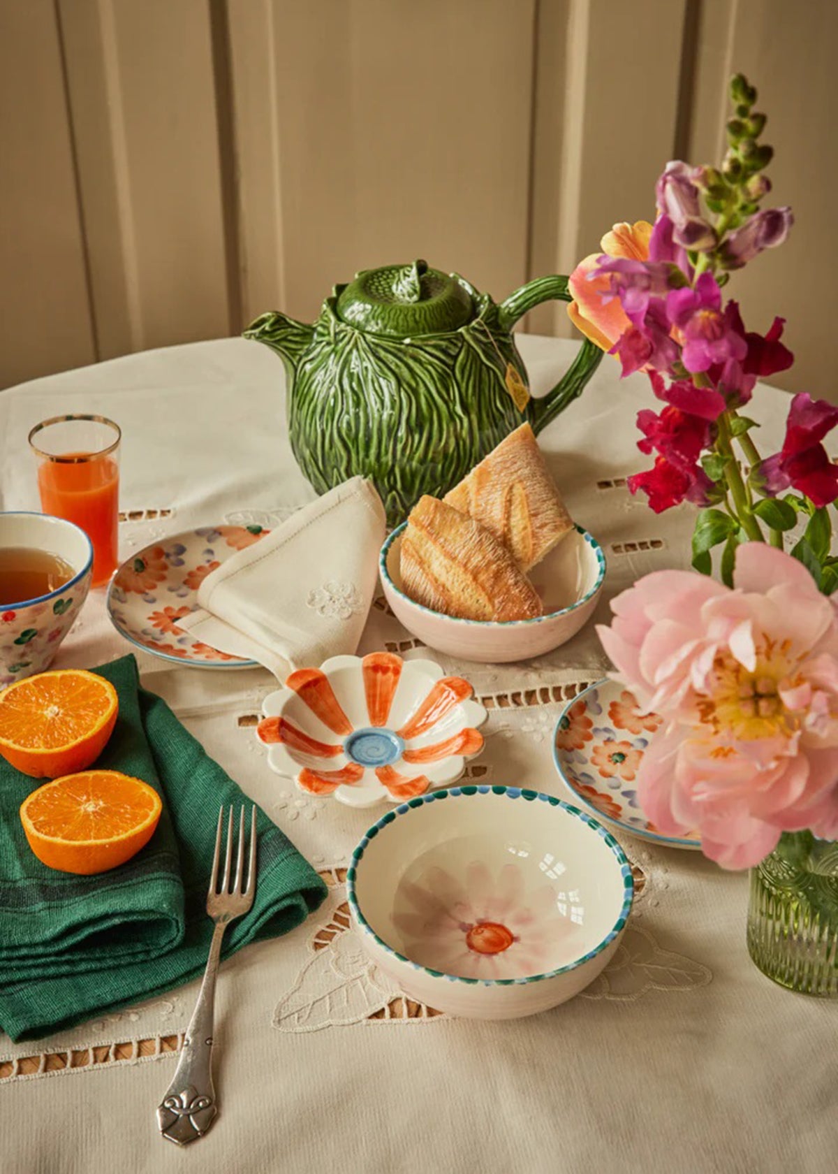 Dipschale 'Blume' Orange