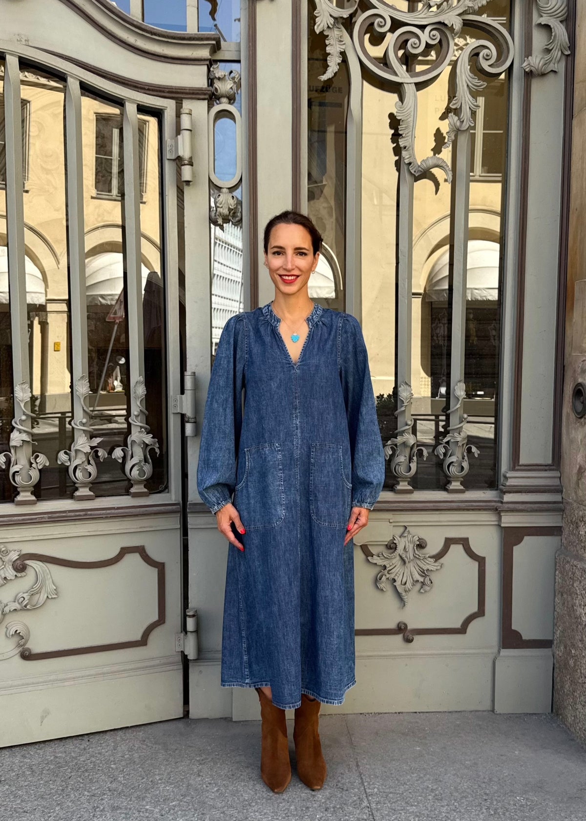 Midi-Jeanskleid 'Paris'