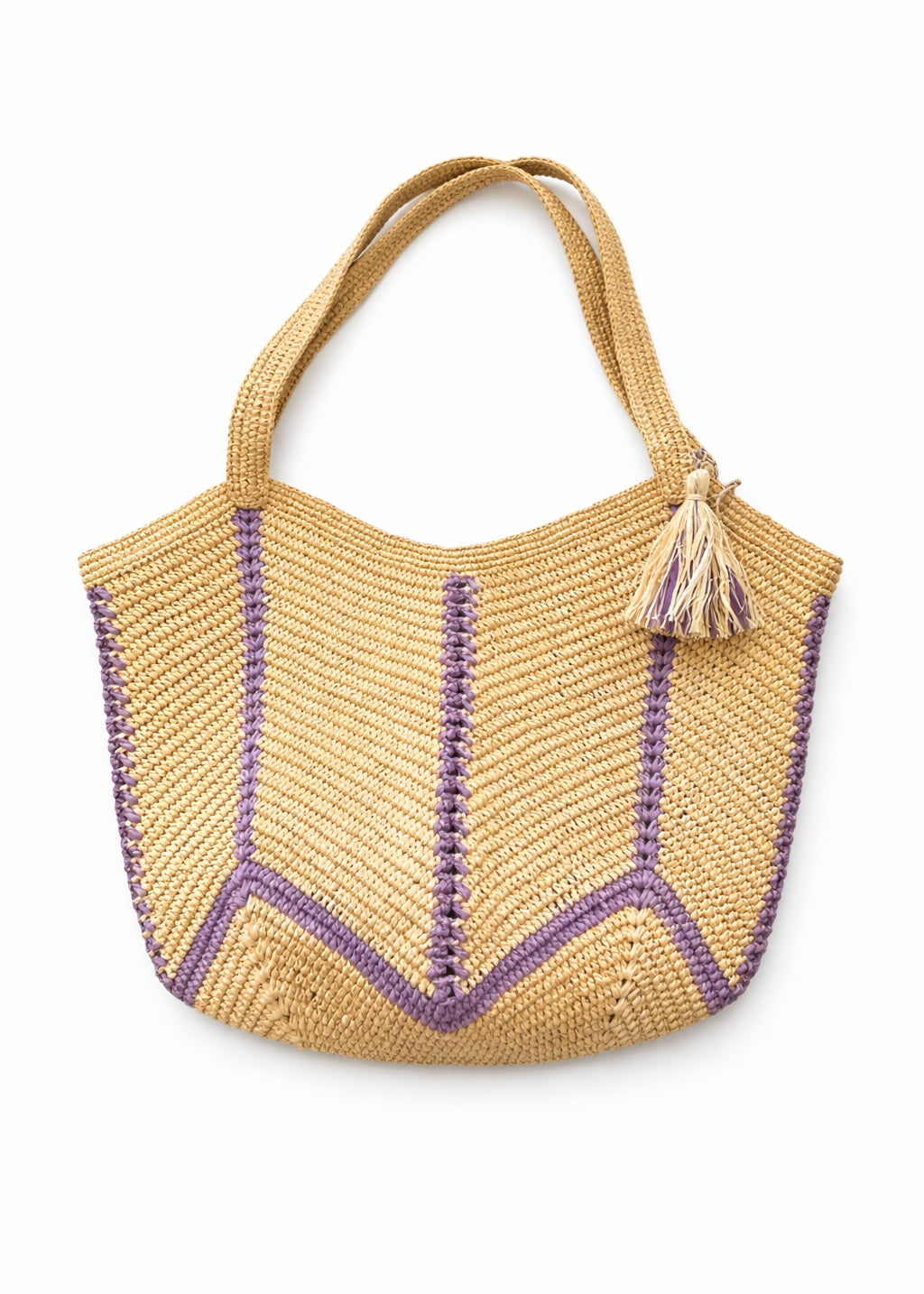 Jute Tasche 'Flieder'