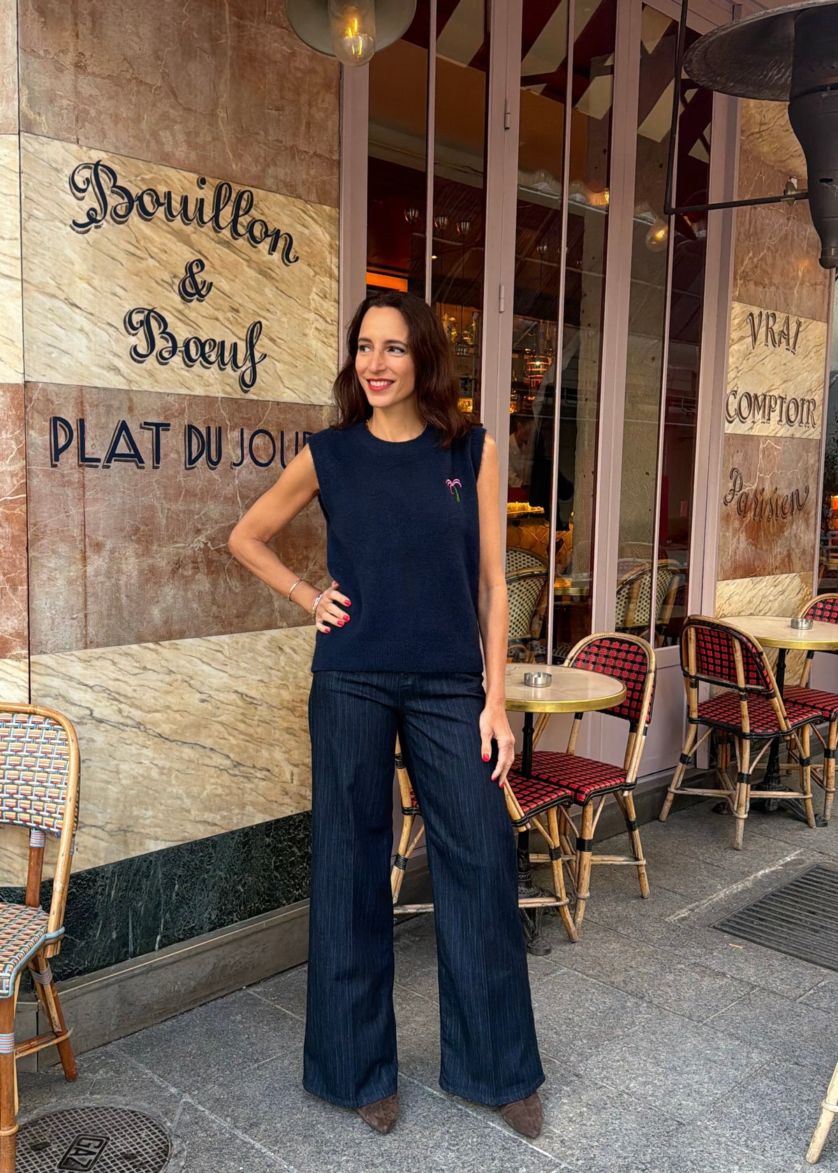 High-Waist Jeans Lurex 'Sventy Belt'