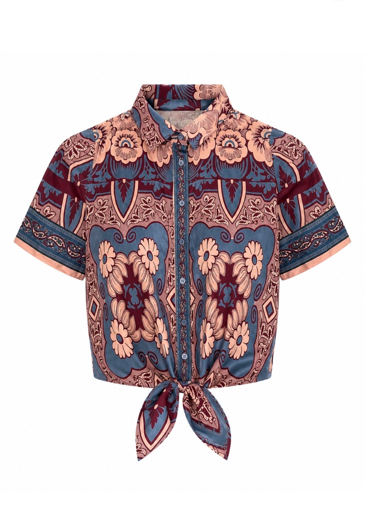 Crop-Bluse 'Rosé'