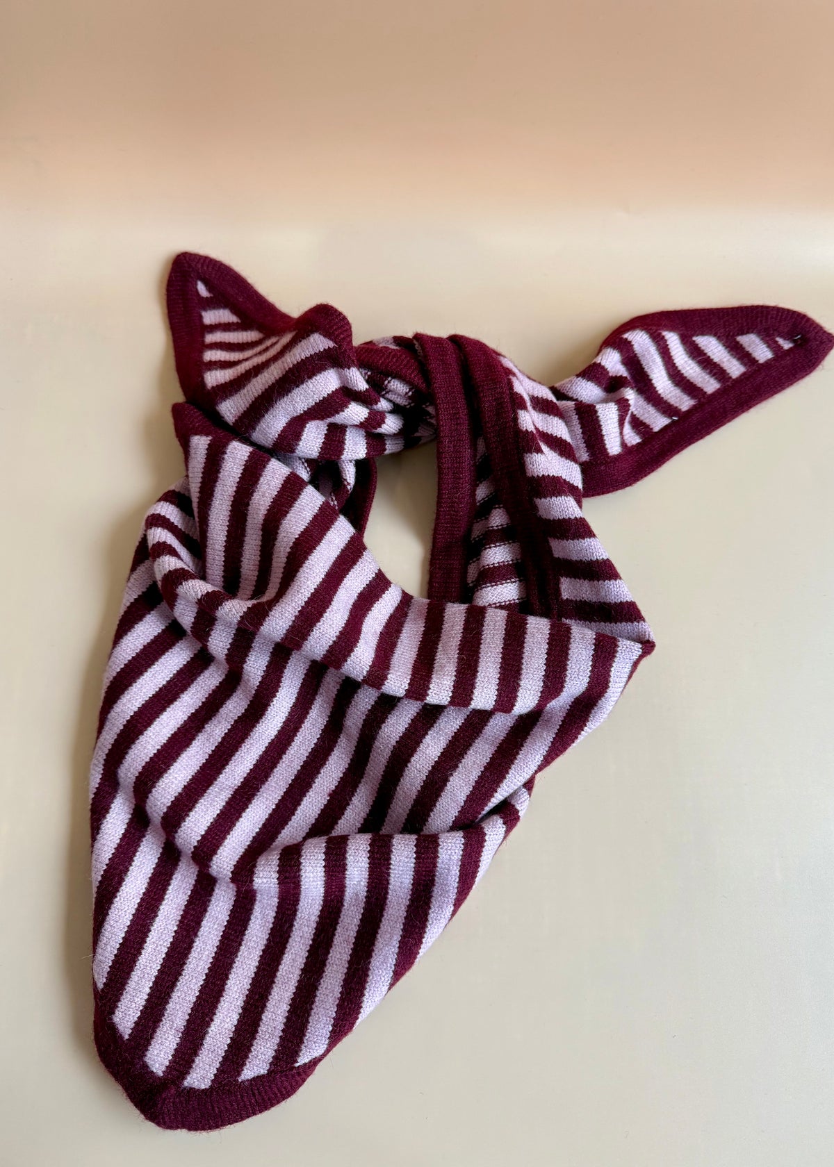 Dreieckstuch 'Bordeaux-Rosé'