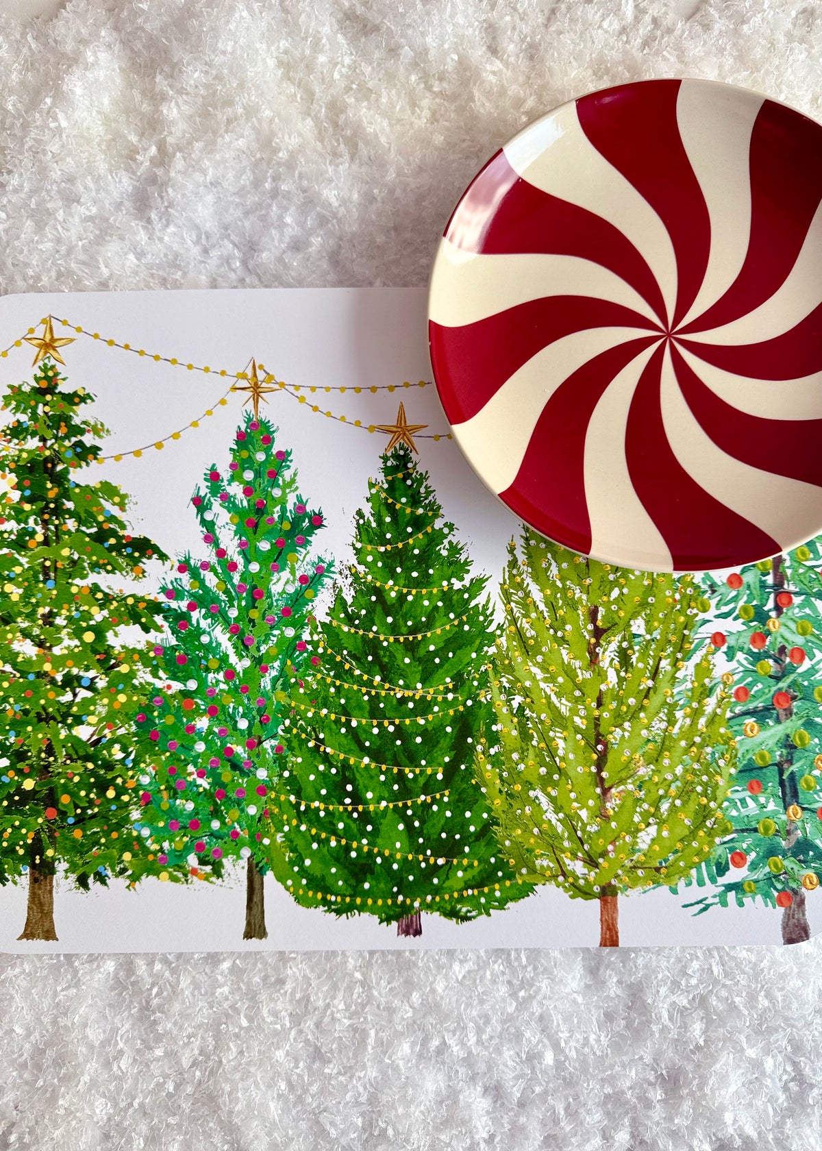 Tischsets 'Weihnachtsbäume'