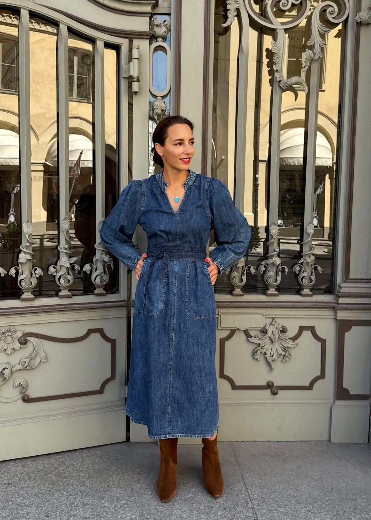 Midi-Jeanskleid 'Paris'