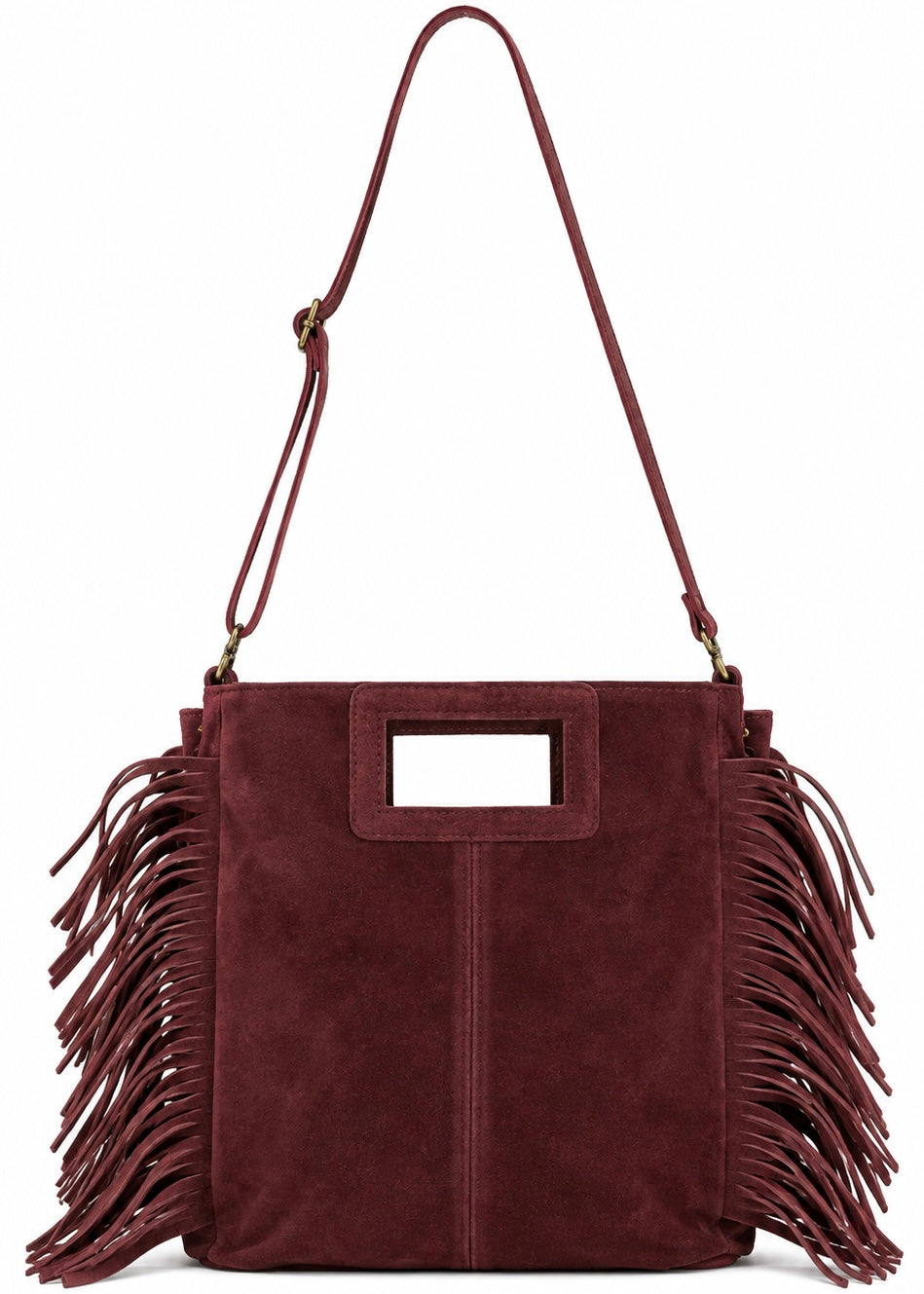 Ledertasche mit Fransen
