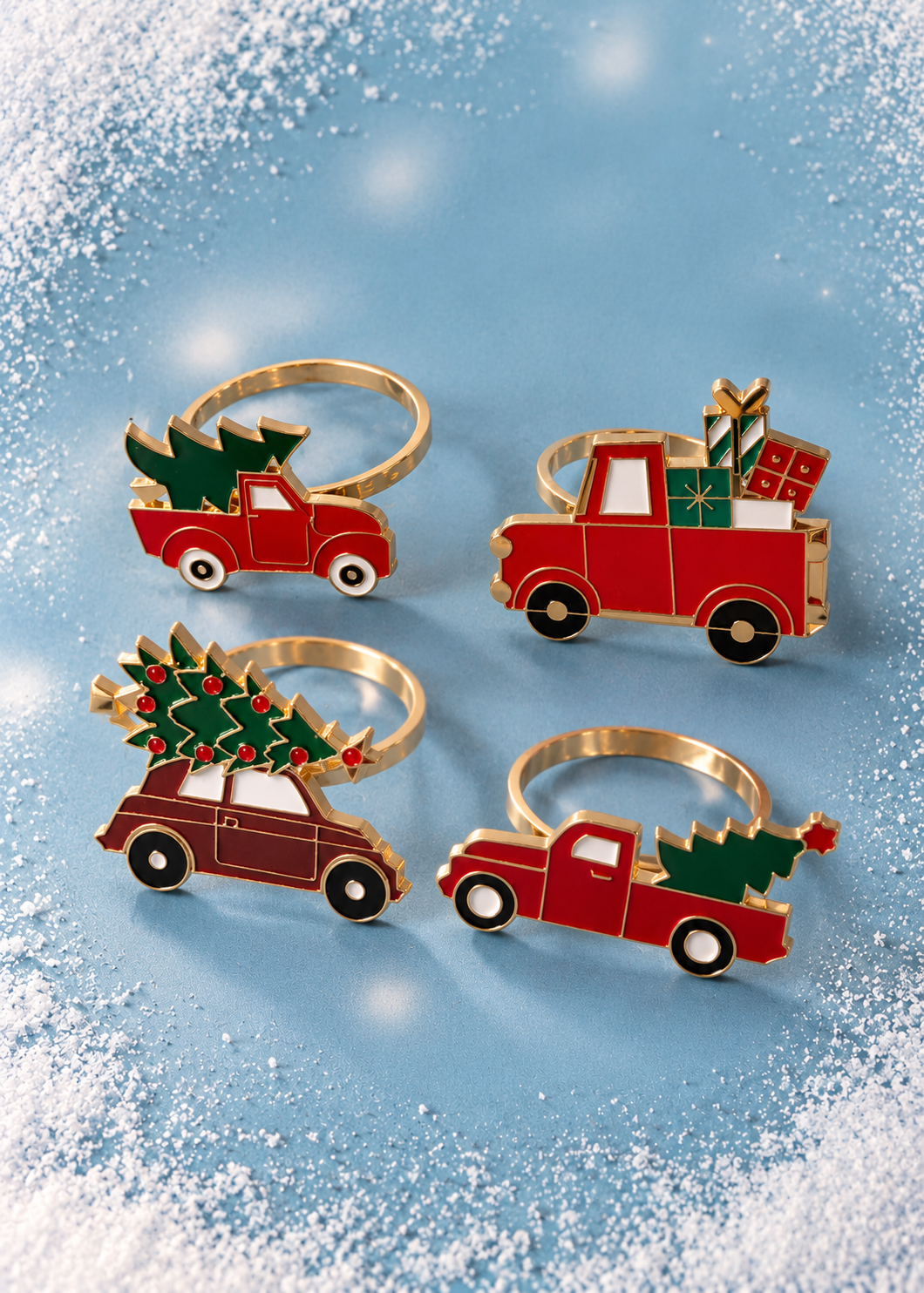 Serviettenringe 'X-Mas Auto'