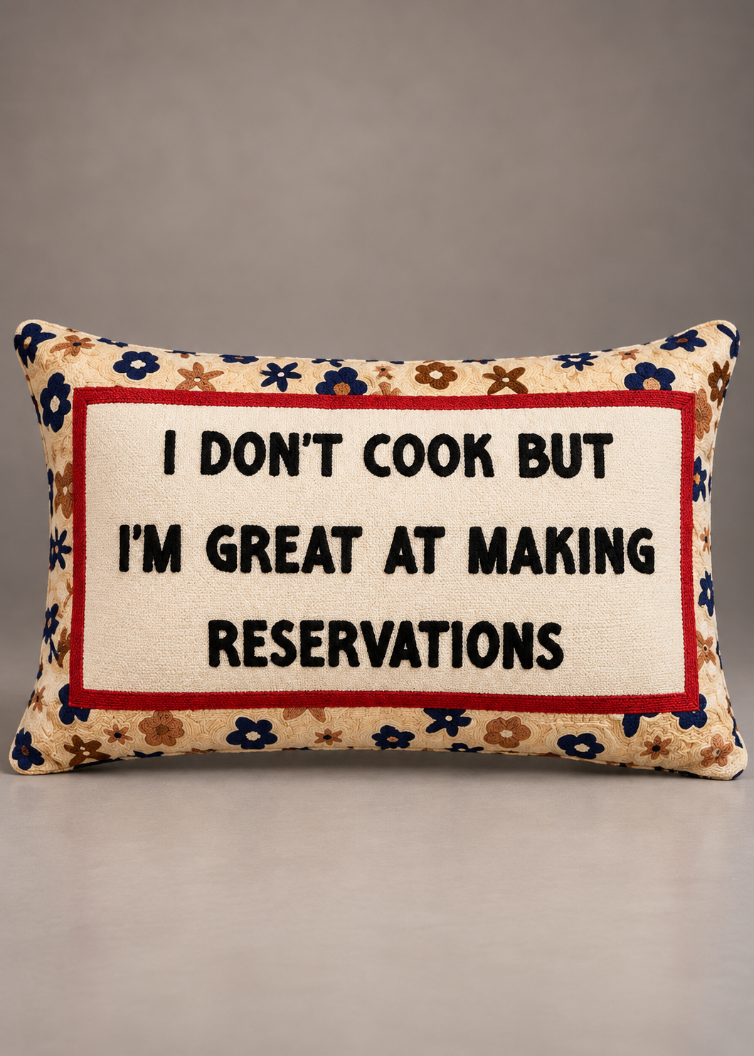 Kissen 'I don't cook...'
