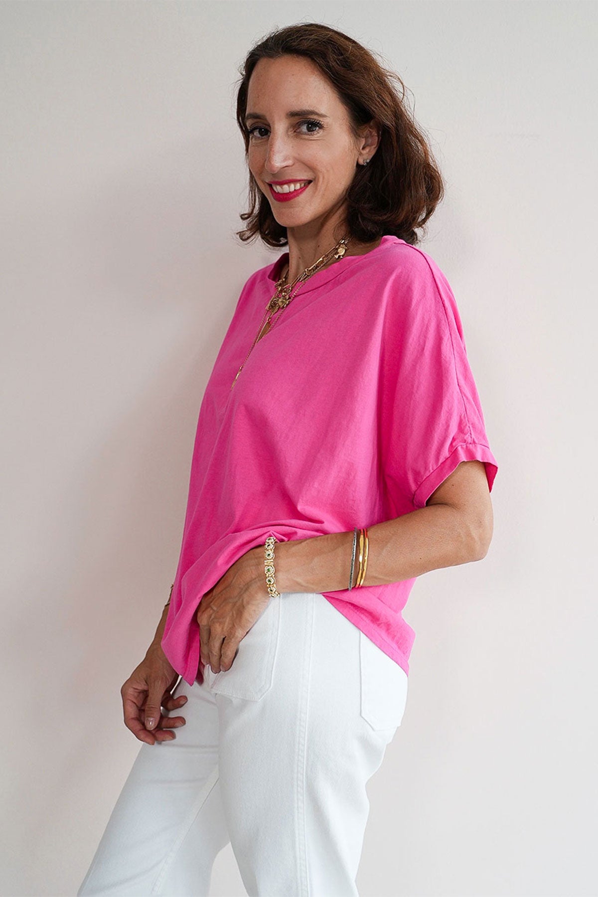 Oversized T-Shirt mit kurzem Arm