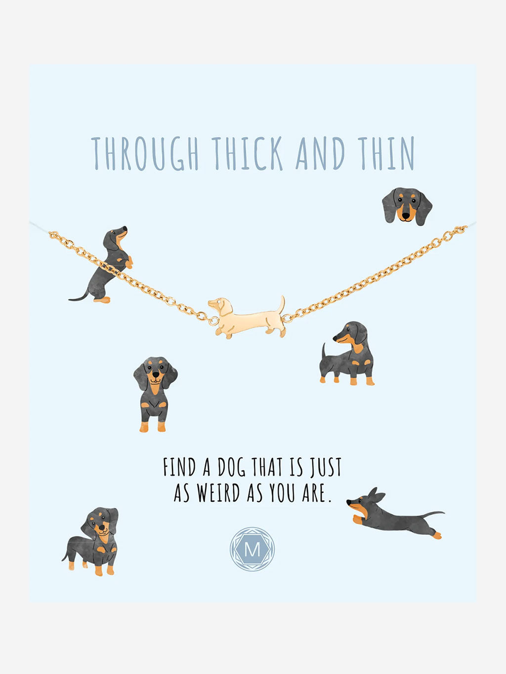 `Through Thick and Thin´ Armband Gold