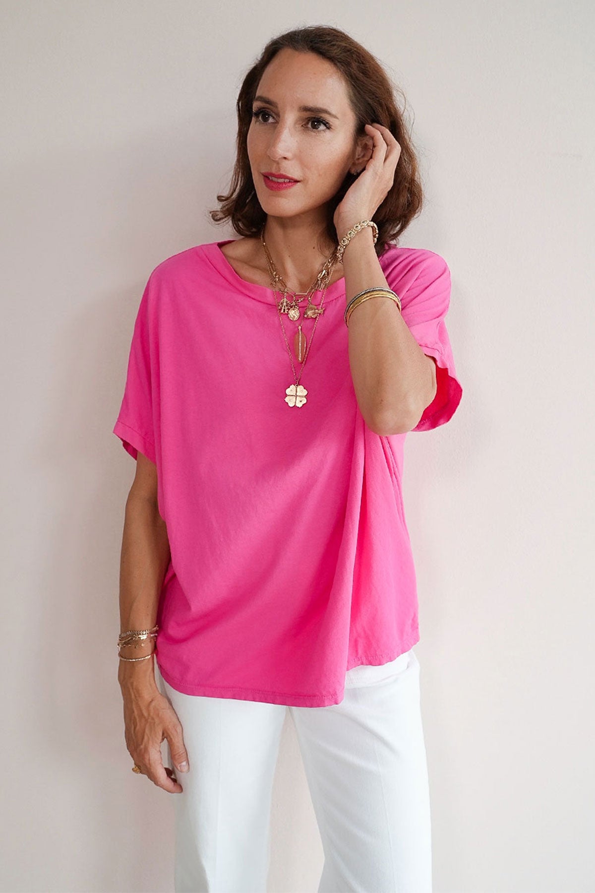 Oversized T-Shirt mit kurzem Arm