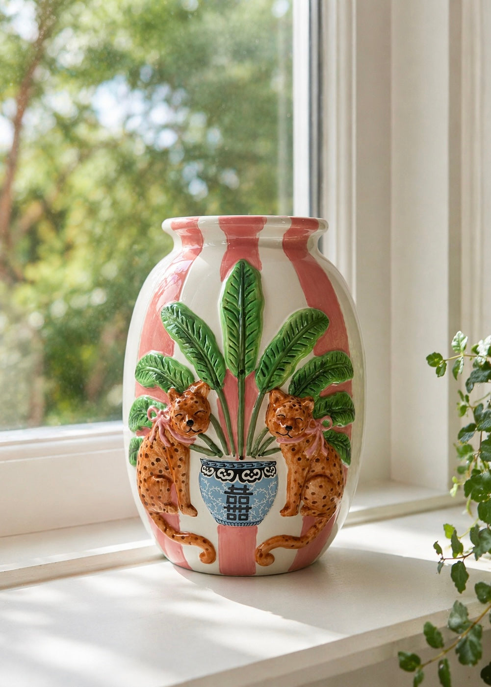 Keramik Vase 'Leopard'