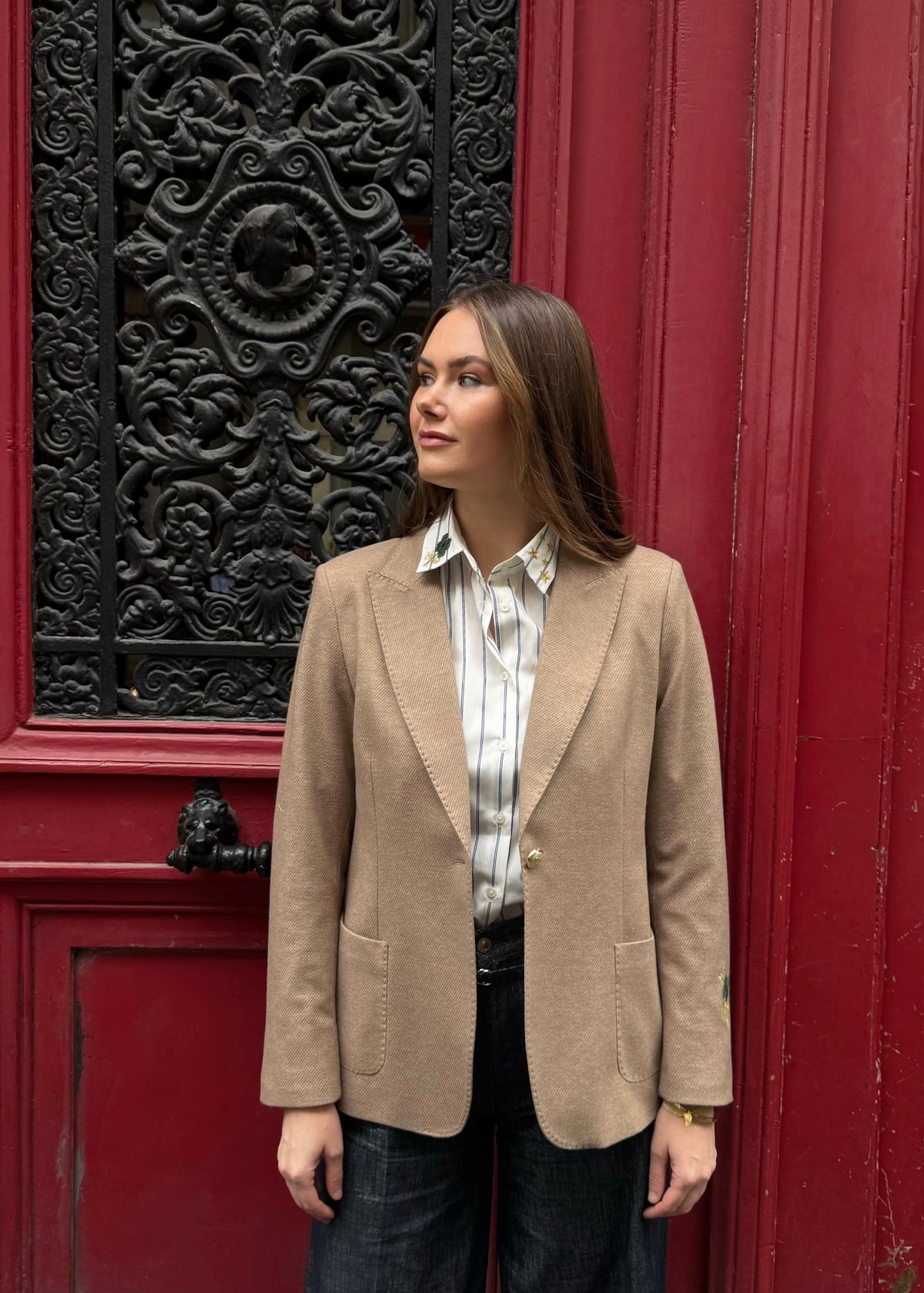 Flanell-Blazer &#39;Good Luck&#39;