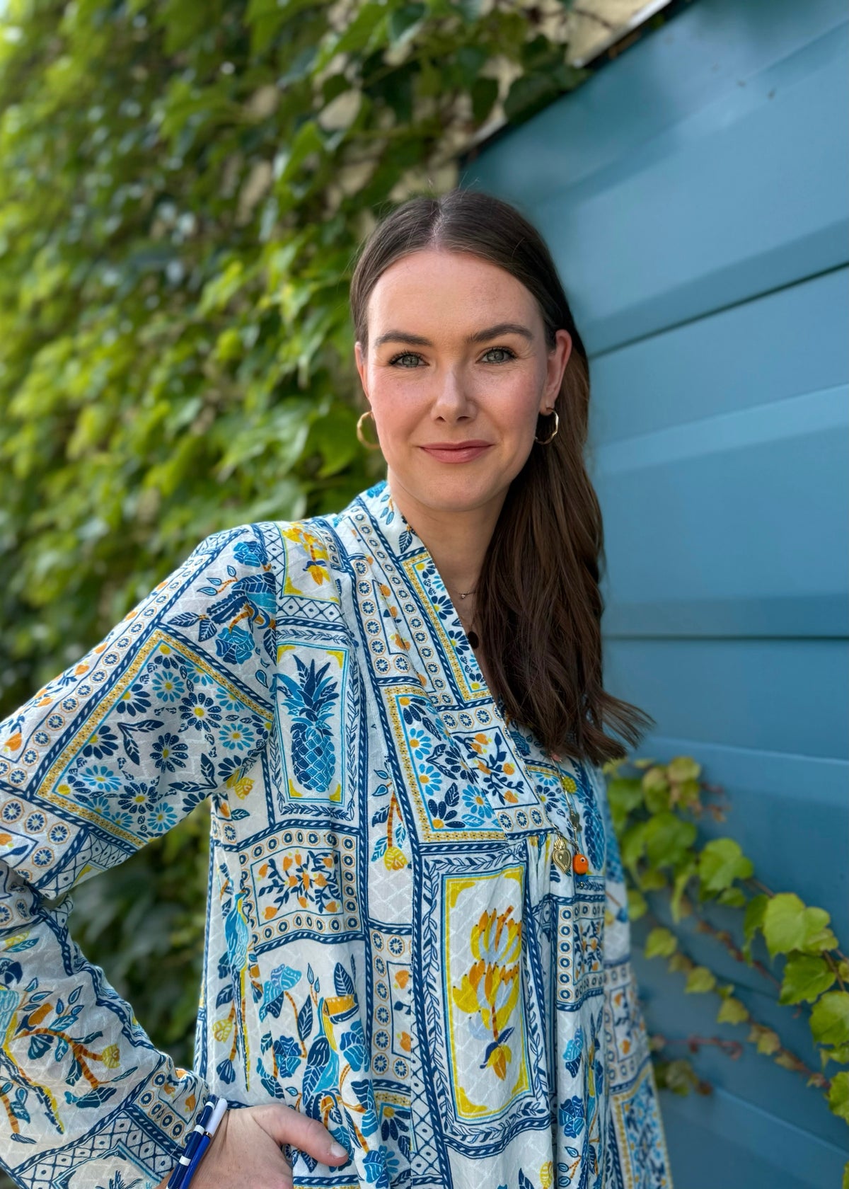 Kleid &#39;Sandelwood&#39; Blau
