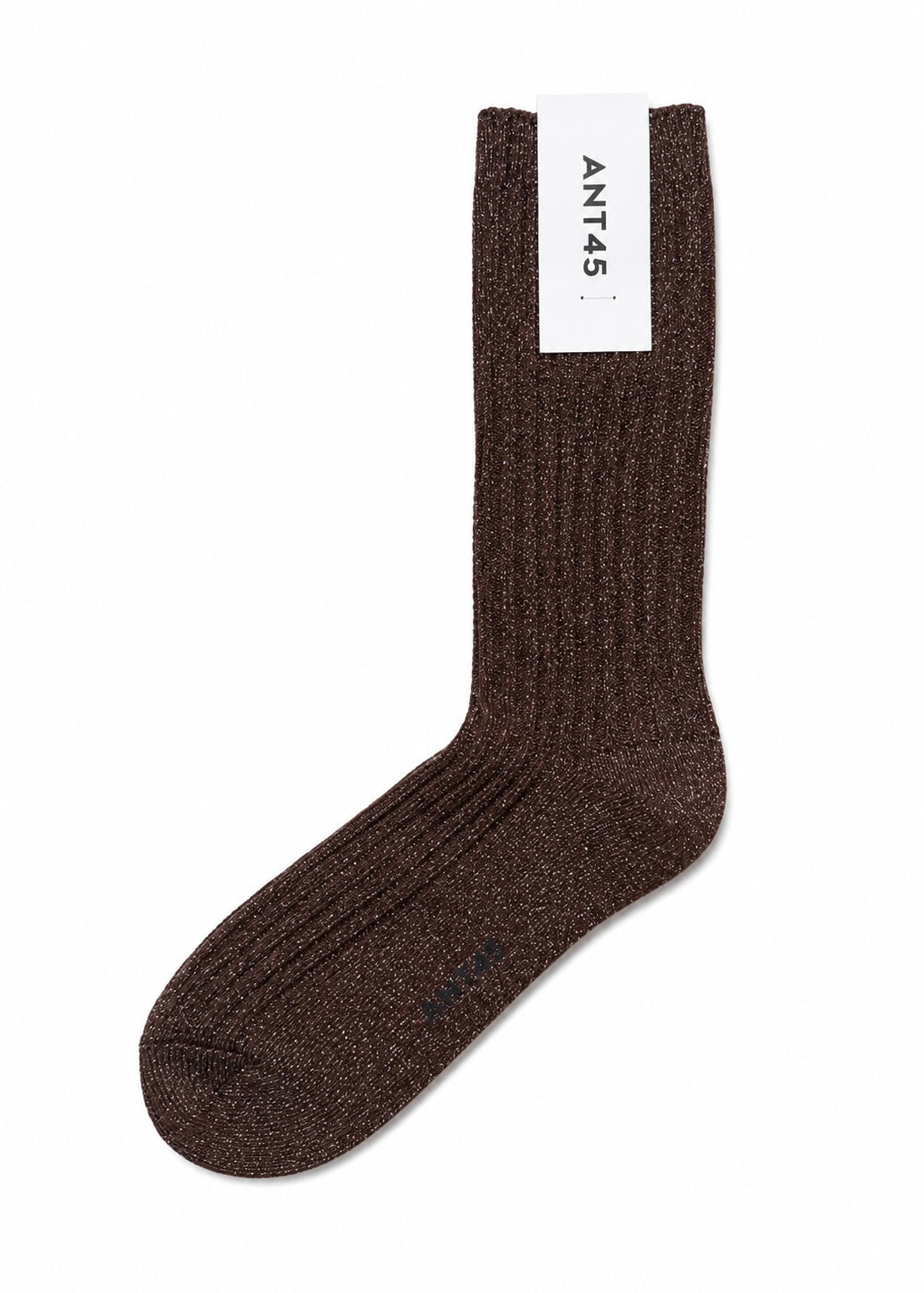 Socken mit Lurex 'Braun'