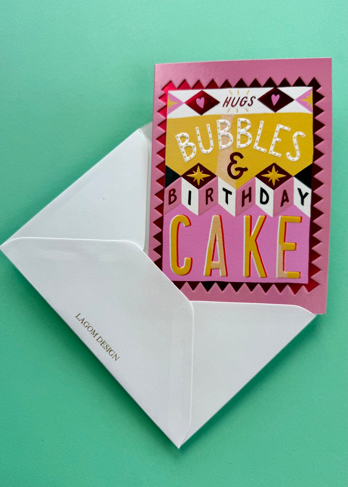 Karte Happy Birthday &#39;Bubbles&#39;