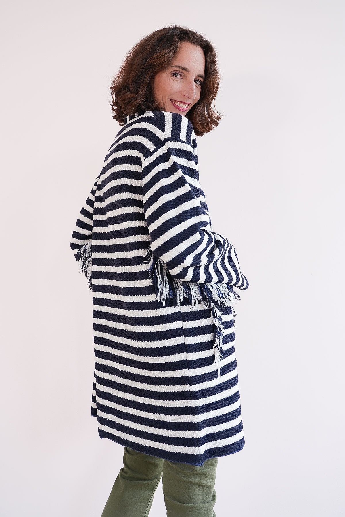 Exklusiver Fransen-Cardigan