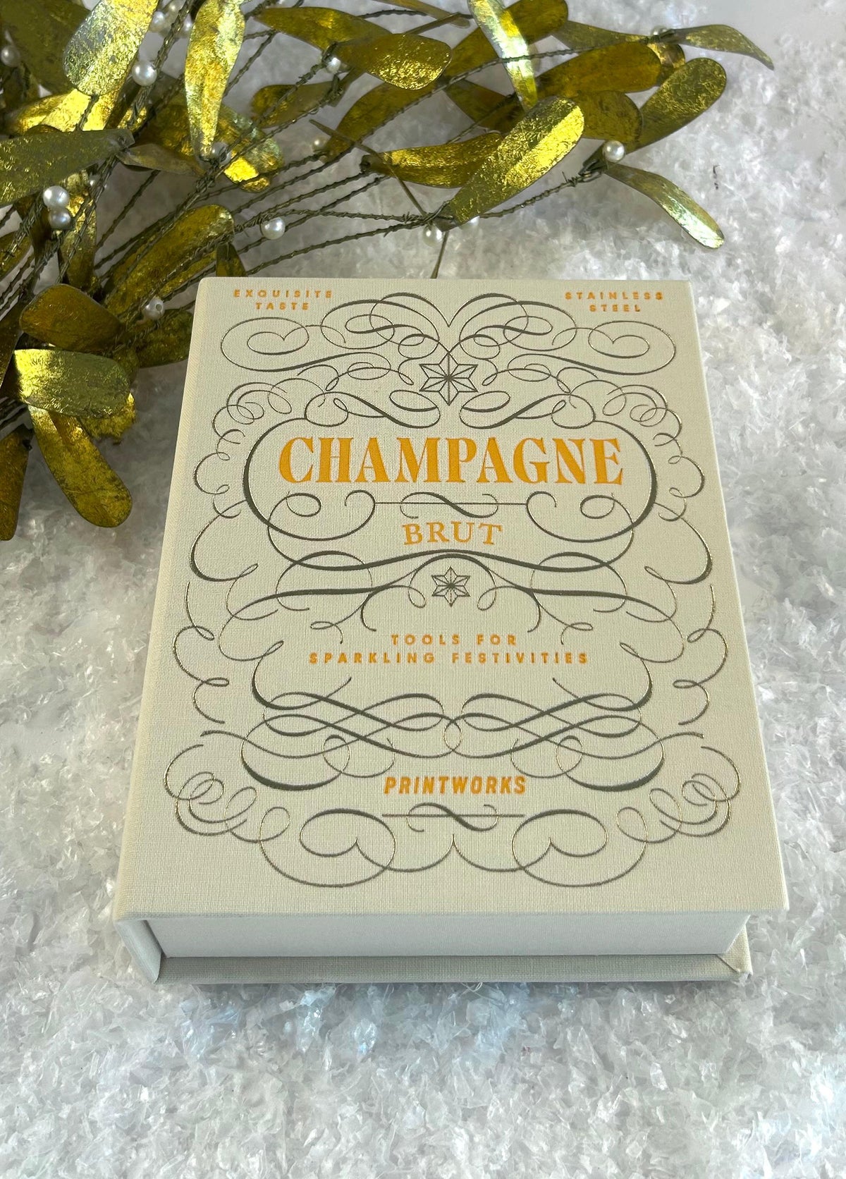 Champagner Edelstahl-Set in Luxusbox