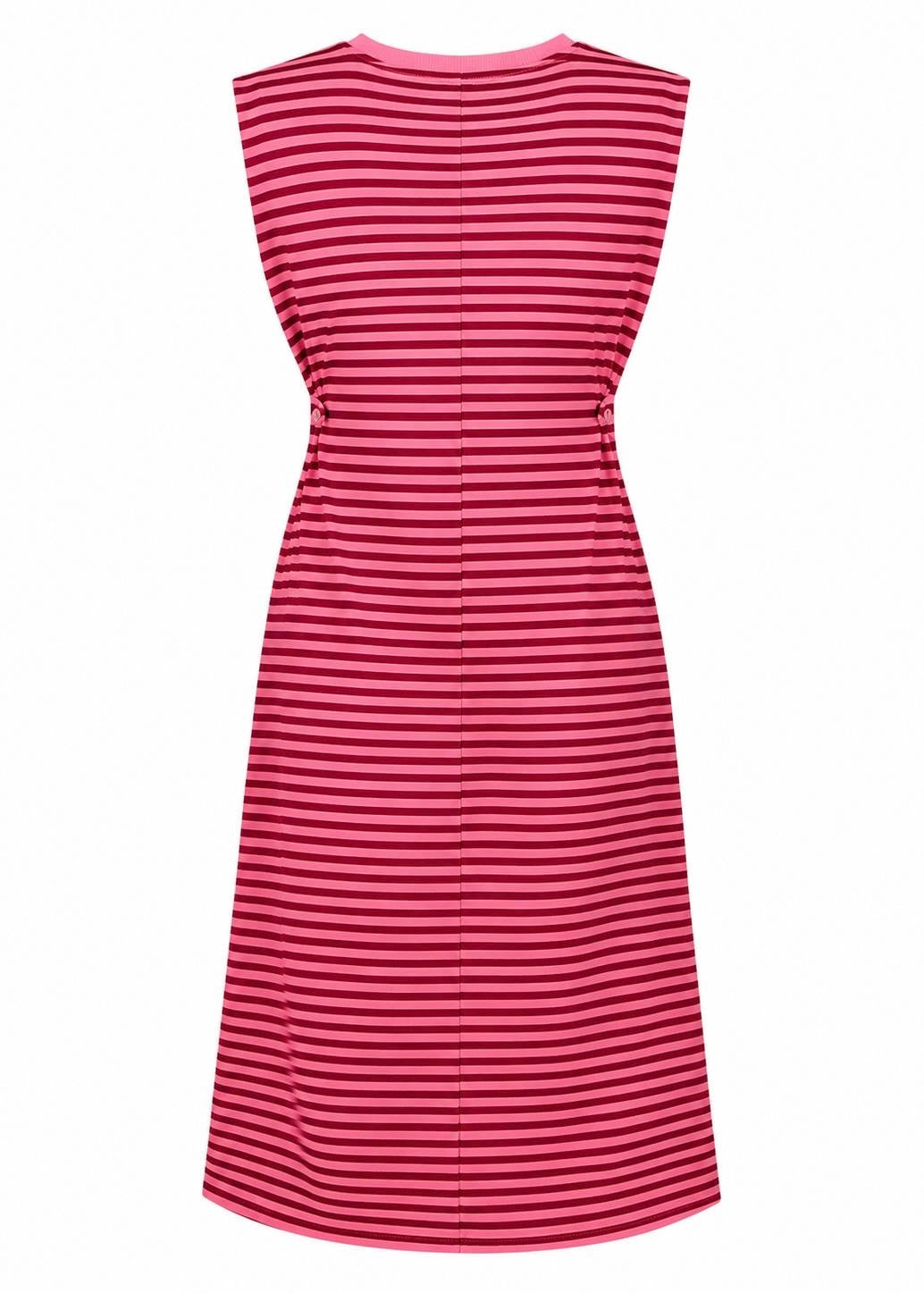 Kleid mit Streifen 'Beere'