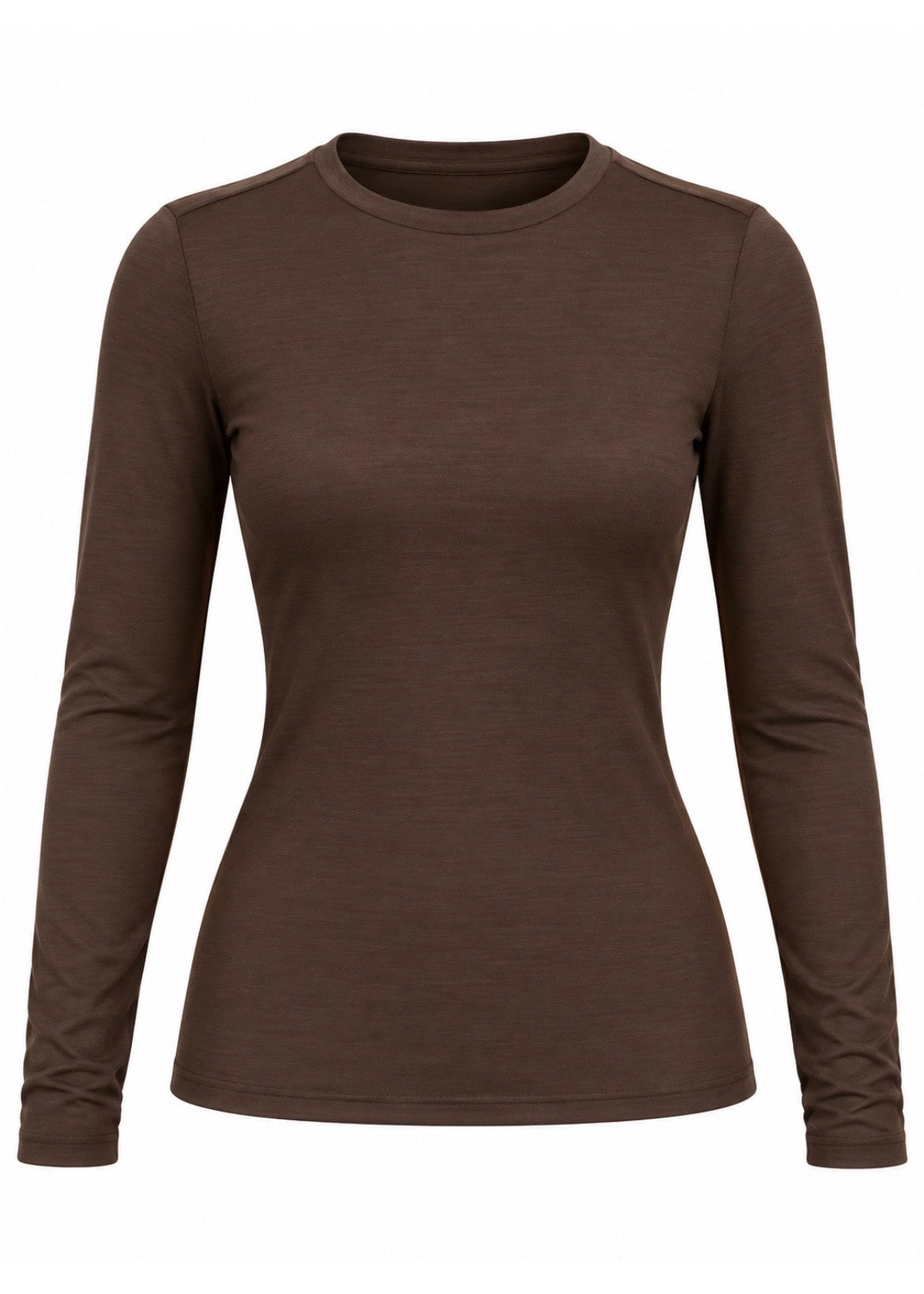 Longsleeve Kaschmir-Mix 'Braun'