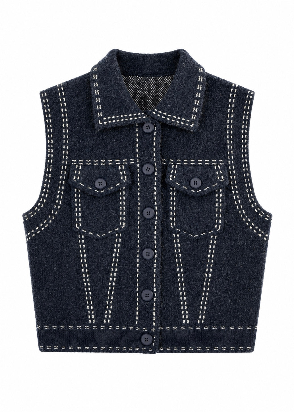Strickweste 'Navy'