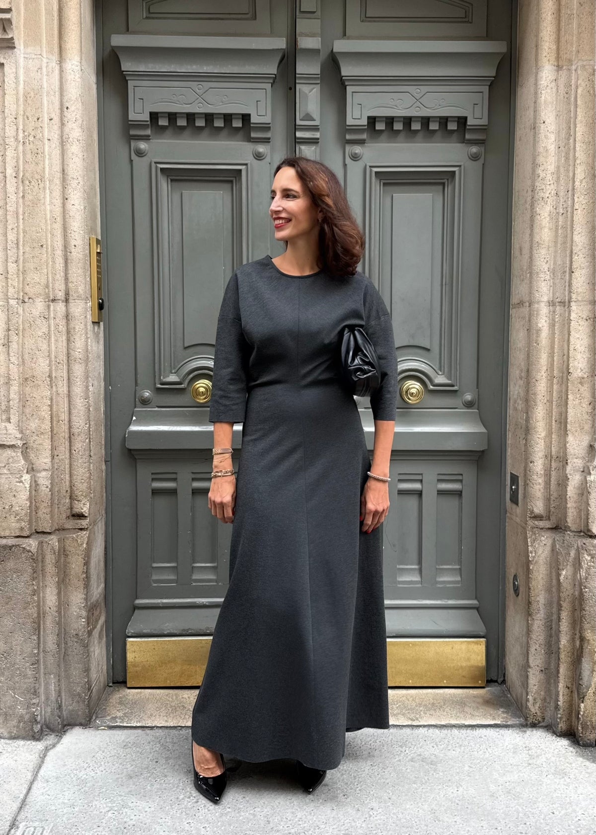 Maxi-Kleid &#39;Anthrazit&#39;