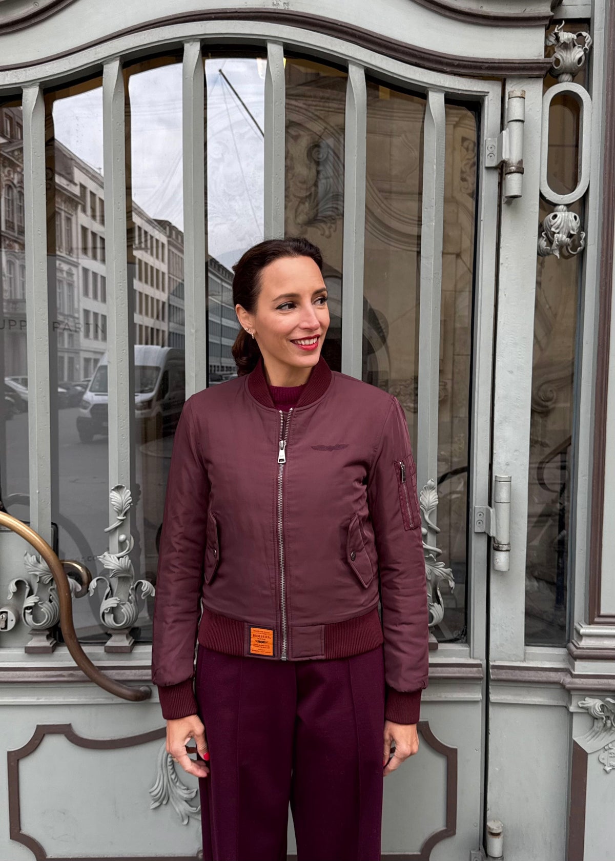Bomberjacke &#39;Bordeaux&#39;
