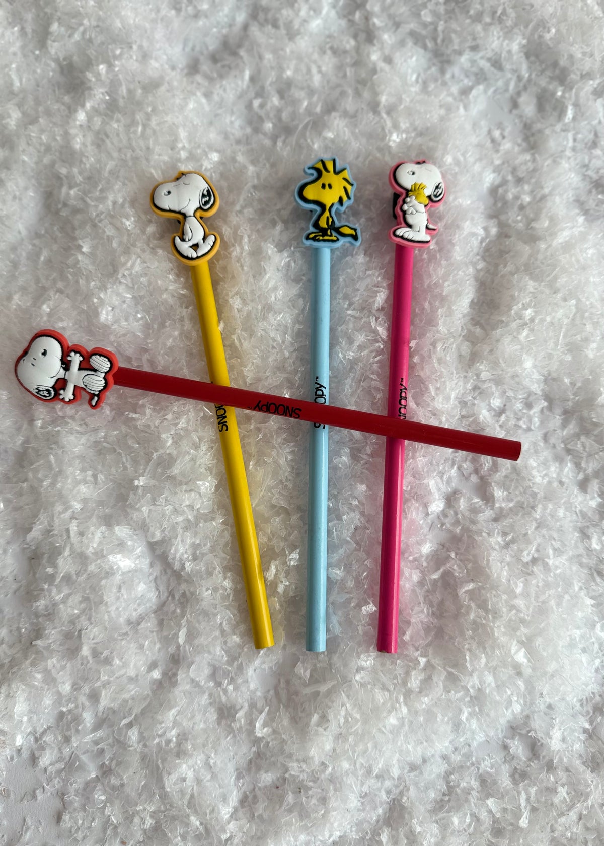 Bleistift Snoopy Rot