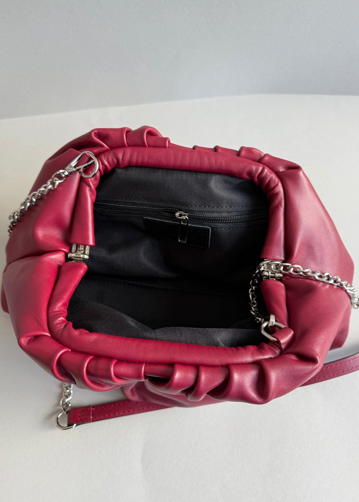 Clutch aus Leder &#39;Bordeaux&#39;