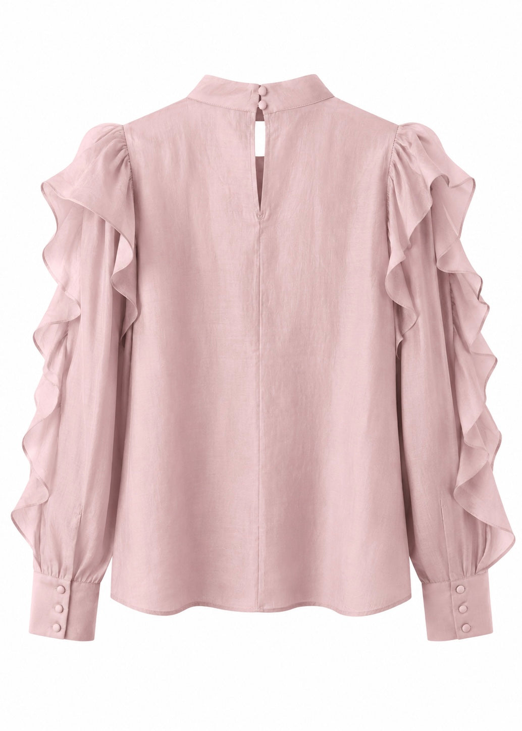 Bluse mit Volant 'Rosenholz'