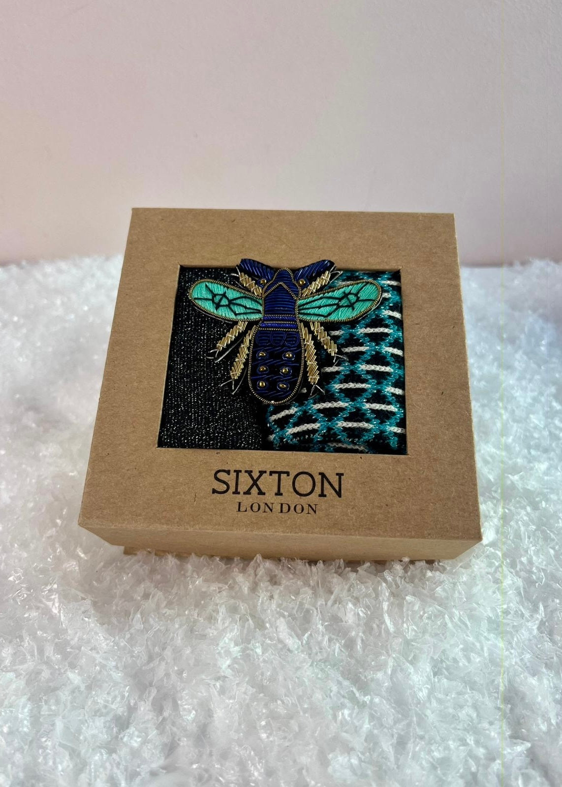 2er-Set Socken 'Fliege' Türkis