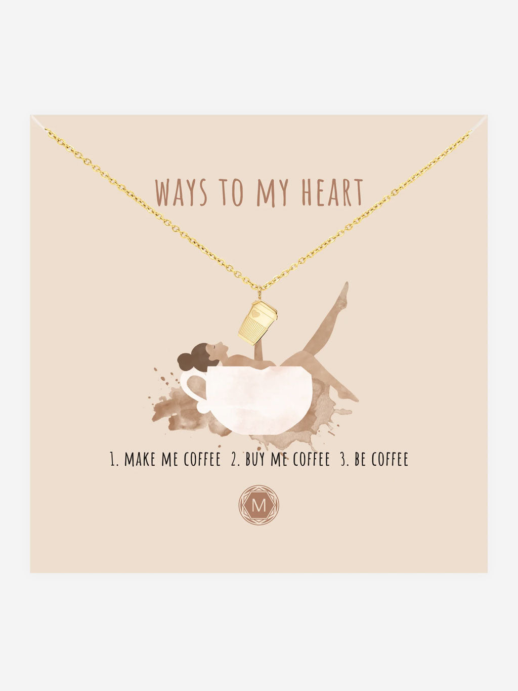 `Ways to my Heart´ Halskette Gold