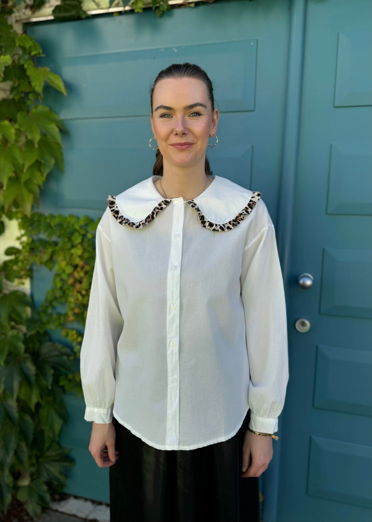 Bluse mit Bubikragen &#39;Leo&#39;
