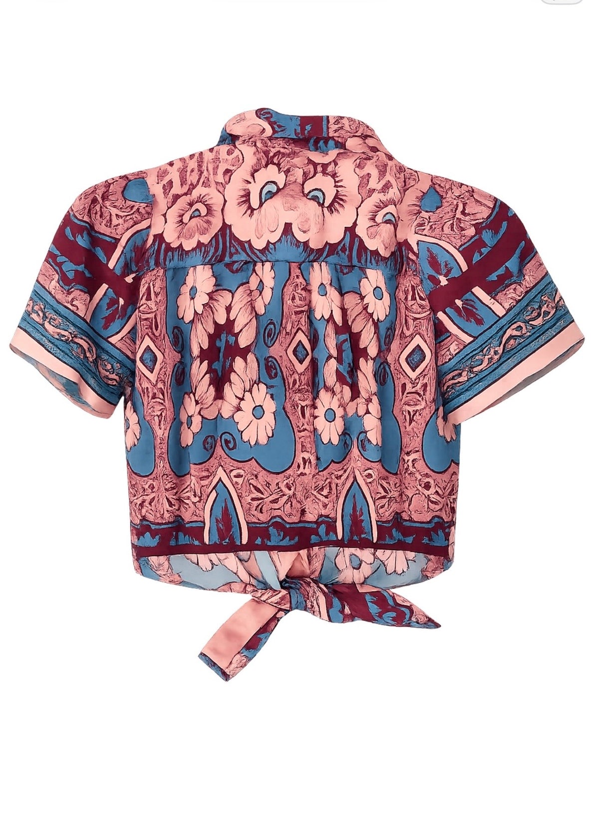 Crop-Bluse 'Rosé'