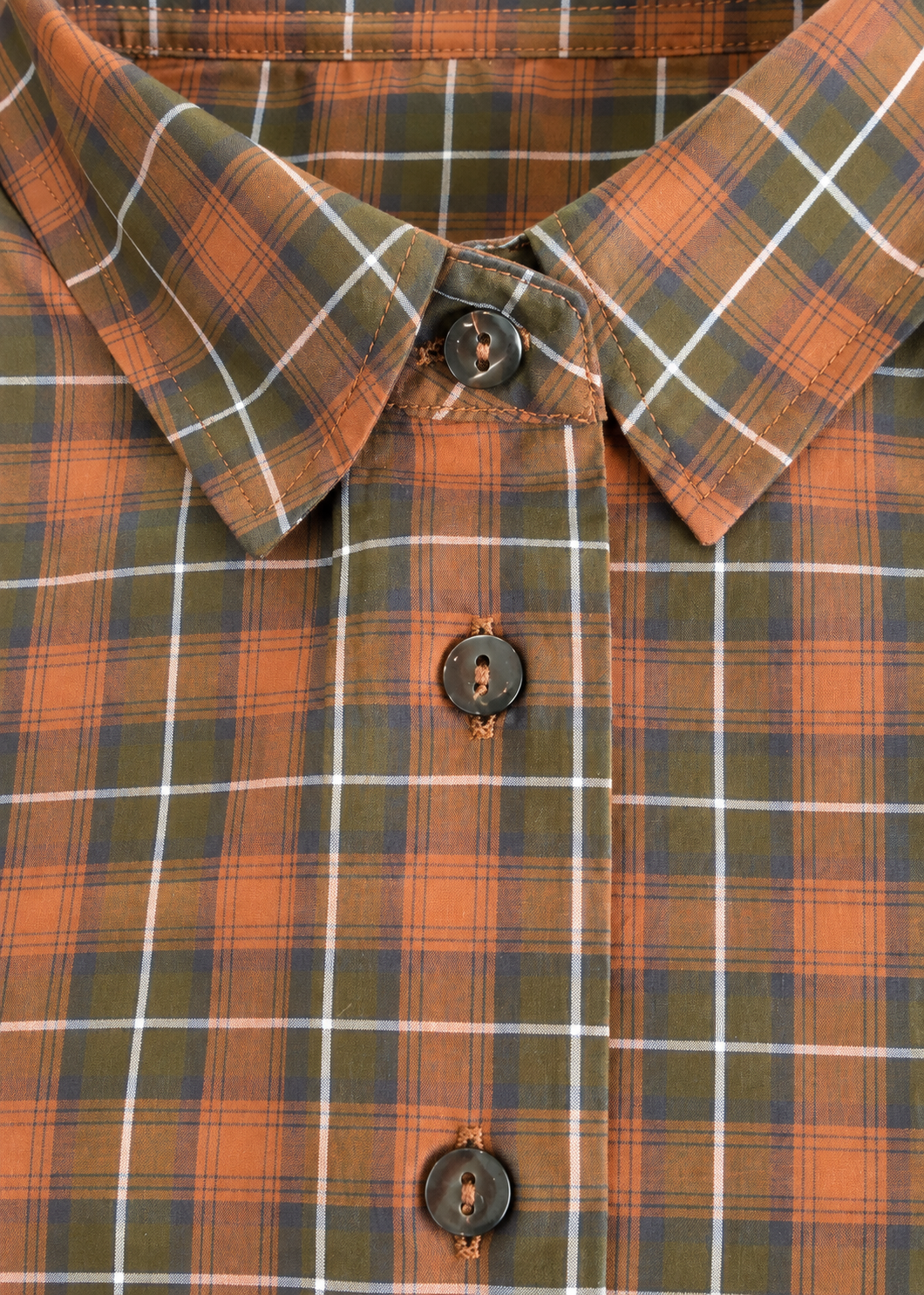 Hemdbluse 'Check' Zimt